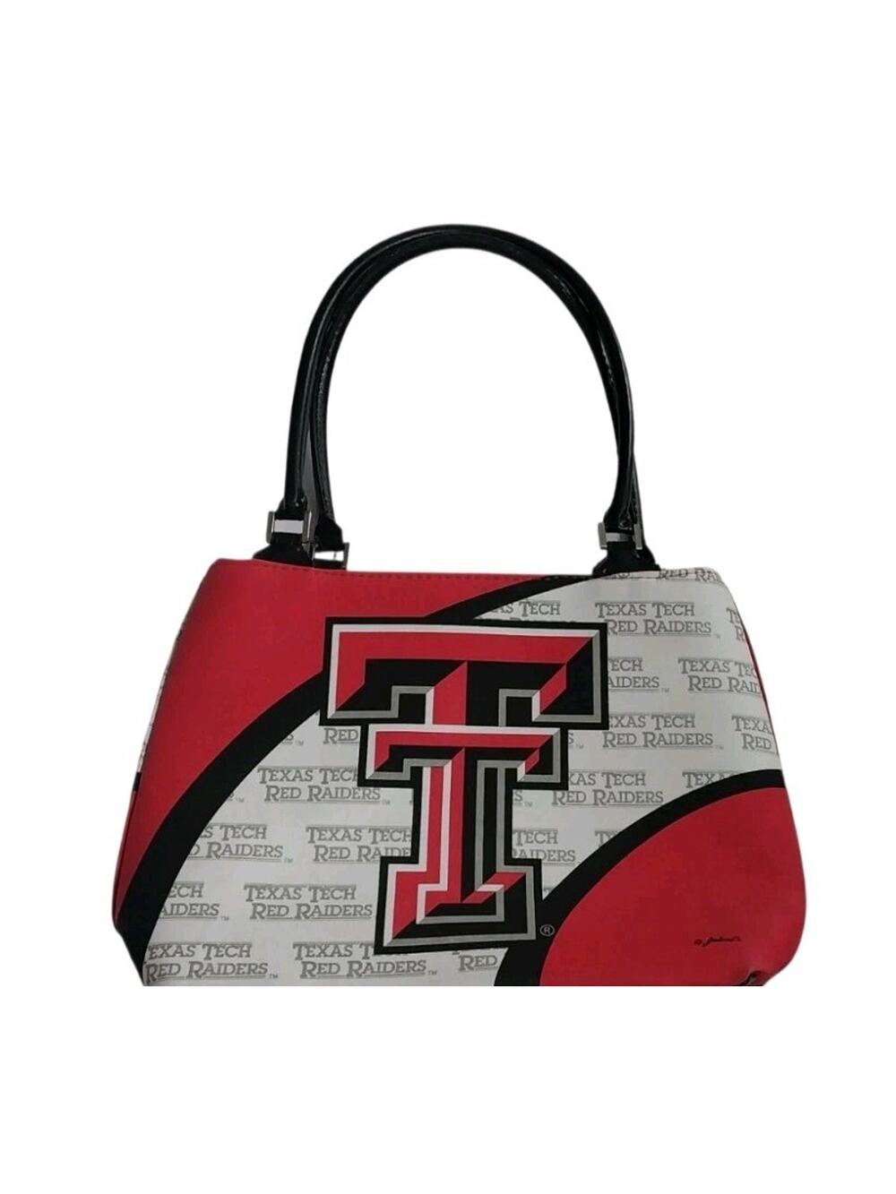 Texas Tech Purse Red Raiders Lubbock TX College Spirit Wear Bag Accessory Black